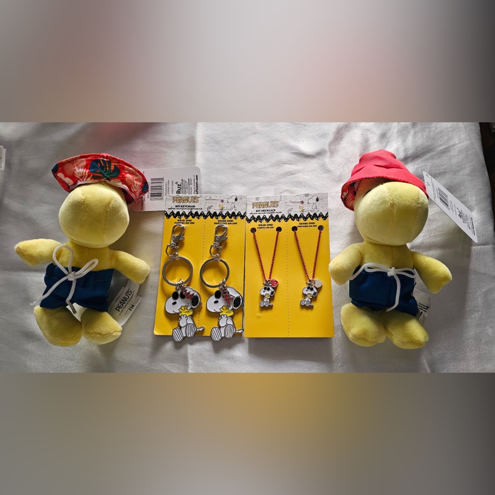 Peanuts Snoopy & Woodstock BFF Gift Set w/ Jewelry & Plush
